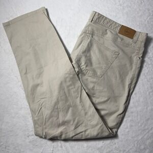 Peter Millar Pants Soft Touch Twill Mens Size 40x31 Stone Chino Pants MS19B47